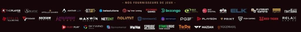 Tropezia Palace Casino fournisseurs